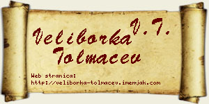 Veliborka Tolmačev vizit kartica